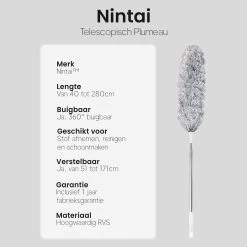 Plumeau Uitschuifbaar Tot 280cm - RVS - Telescopisch - Plumeau Met Telescoopsteel - 360° Flexibel 18 Plumeau Uitschuifbaar Tot 280cm - RVS - Telescopisch - Plumeau Met Telescoopsteel - 360° Flexibel -Schoonmaakproducten Winkel 1200x1200 478