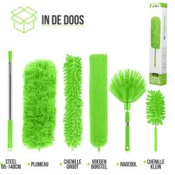 Strex Telescopische Plumeau Set Met Telescoopsteel - 60 Tot 140 Cm - Uitschuifbaar - Flexibel - Microvezel Ragebol - 5-Delige Schoonmaak Set 21 Strex Telescopische Plumeau Set Met Telescoopsteel - 60 Tot 140 Cm - Uitschuifbaar - Flexibel - Microvezel Ragebol - 5-Delige Schoonmaak Set -Schoonmaakproducten Winkel 1200x1200 485