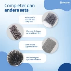 Woodoro Ragebol Uitschuifbaar Complete 9-Delige Set - Verstelbare Telescoopsteel - Plumeau - RVS - Zwart & Grijs 19 Woodoro Ragebol Uitschuifbaar Complete 9-Delige Set - Verstelbare Telescoopsteel - Plumeau - RVS - Zwart & Grijs -Schoonmaakproducten Winkel 1200x1200 493