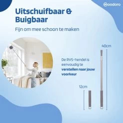 Woodoro Ragebol Uitschuifbaar Complete 9-Delige Set - Verstelbare Telescoopsteel - Plumeau - RVS - Zwart & Grijs 23 Woodoro Ragebol Uitschuifbaar Complete 9-Delige Set - Verstelbare Telescoopsteel - Plumeau - RVS - Zwart & Grijs -Schoonmaakproducten Winkel 1200x1200 497