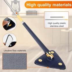 Merkloos Premium Driehoekige Dweil Met Wringer - Verstelbaar En 360 Graden Draaibaar – Dweilsysteem Incl. 4 Microvezel Doeken -Schoonmaakproducten Winkel 1200x1200 65