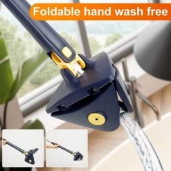 Merkloos Premium Driehoekige Dweil Met Wringer - Verstelbaar En 360 Graden Draaibaar – Dweilsysteem Incl. 4 Microvezel Doeken -Schoonmaakproducten Winkel 1200x1200 68