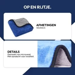 STACK Multi Cloth | 40 X 45 Cm - Microvezel - Krasvrij - Auto Schoonmaak Doek - Auto Poetsen / Reinigen / Drogen / Afwerken - Auto Droogdoek - Auto Handdoek - Schoonmaak Accessoires - Auto Poetsdoek - Autodoek -Schoonmaakproducten Winkel 1200x1200 890