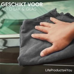 LifeProducts4You Microvezeldoekjes - Vaatdoek - Raamdoeken - Schoonmaakdoekjes - Raamdoeken Streepvrij - Microvezeldoeken - Reinigingsdoekjes - Spiegeldoeken - Autodroog Doek - Auto Schoonmaak Producten - 30 X 30 Cm - 7 Stuks -Schoonmaakproducten Winkel 1200x1200 931