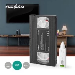 Nedis VHS-Reinigingscassette - 20 Ml - VHS-Koppen - Zwart -Schoonmaakproducten Winkel 1200x1200 951