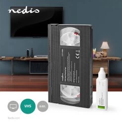 Nedis VHS-Reinigingscassette - 20 Ml - VHS-Koppen - Zwart -Schoonmaakproducten Winkel 1200x1200 952