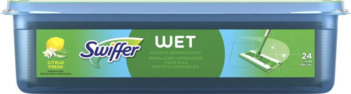 Swiffer Vloerreiniger - Vochtige Vloerdoekjes - Geur Van Citrus Fresh - Voordeelverpakking 2 X 48 Stuks 8 Swiffer Vloerreiniger - Vochtige Vloerdoekjes - Geur Van Citrus Fresh - Voordeelverpakking 2 X 48 Stuks - Afbeelding 7