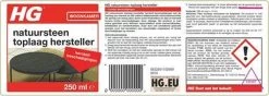 HG Natuursteen Toplaag Hersteller - 250 Ml - Herstelt Beschadigingen - Voor Marmer En Alle Andere Kalkhoudende Natuursteensoort -Schoonmaakproducten Winkel 1200x426