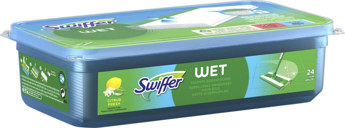Swiffer Vloerreiniger - Vochtige Vloerdoekjes - Geur Van Citrus Fresh - Voordeelverpakking 2 X 48 Stuks 11 Swiffer Vloerreiniger - Vochtige Vloerdoekjes - Geur Van Citrus Fresh - Voordeelverpakking 2 X 48 Stuks - Afbeelding 10