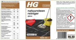 HG Natuursteenreiniger Glans (product 37) - 1L - Voor Regelmatig Gebruik Van Marmer En Kalkhoudend Natuursteen -Schoonmaakproducten Winkel 1200x642 1