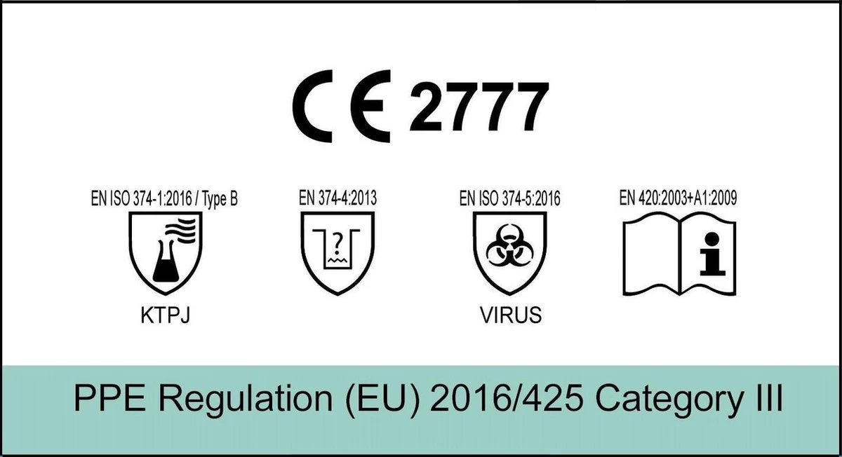 H&S PROTECTOR - Extra Lang Nitril Handschoenen - 305mm Lang - Wegwerp Handschoenen - Wit - M - Poedervrij - 100 Stuks 6 H&S PROTECTOR - Extra Lang Nitril Handschoenen - 305mm Lang - Wegwerp Handschoenen - Wit - M - Poedervrij - 100 Stuks - Afbeelding 4