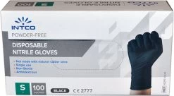 Intco Nitril Handschoenen - Latex Vrij - Zwart - 100 Stuks - Maat Small -Schoonmaakproducten Winkel 1200x660 1