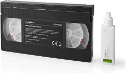 Nedis VHS-Reinigingscassette - 20 Ml - VHS-Koppen - Zwart -Schoonmaakproducten Winkel 1200x696 2