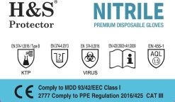 H&S PROTECTOR - Nitril Handschoenen - Wegwerp Handschoenen - Blauw - M - Poedervrij - 100 Stuks 10 H&S PROTECTOR - Nitril Handschoenen - Wegwerp Handschoenen - Blauw - M - Poedervrij - 100 Stuks -Schoonmaakproducten Winkel 1200x702