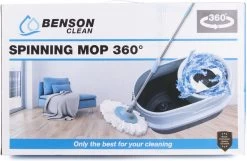 BensonClean Spin Mop - Inclusief Emmer -Schoonmaakproducten Winkel 1200x782
