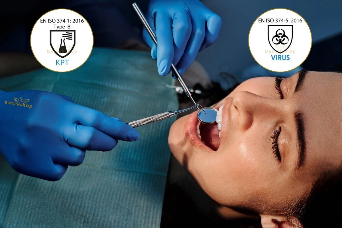 Nitrile Handschoenen Wegwerp-Nitrile-Gloves Powder Free Disposablos Latex Vrij -100 Stuks - Maat L - AQL 1.0! 5 Nitrile Handschoenen Wegwerp-Nitrile-Gloves Powder Free Disposablos Latex Vrij -100 Stuks - Maat L - AQL 1.0! - Afbeelding 3