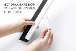 Amenzo® Vloertrekker Met Steel - Vloerwisser - 35 Cm + 120 Cm Steel - Uitschuifbare Aluminium Steel - Badkamer – Trekker - Vloerwisser Wit – Watertrekker -Schoonmaakproducten Winkel 1200x804 1