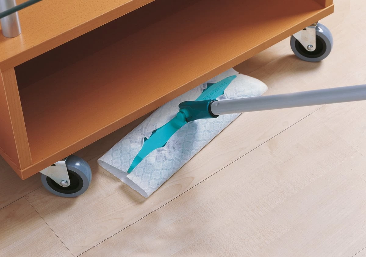 Leifheit Clean & Away Vloerwisser S Met Telescoopsteel - 80 - 132 Cm Steellengte - 25 Cm Veegbreedte 4 Leifheit Clean & Away Vloerwisser S Met Telescoopsteel - 80 - 132 Cm Steellengte - 25 Cm Veegbreedte - Afbeelding 2