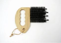 Lamellen Reiniger -Luxaflex- Lamellen-Borstel Met Handvat - Jaloezieën - Lamellen Reiniger - Geitenhaar-hout