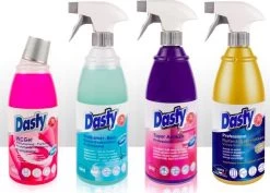 Dasty Keuken+Badkamer Pakket 8 Stuks: WC-gel + Super Antikalk + Ruiten En Oppervlakten + Badkamerreiniger + Afwas Super Ontvettend + RVS- En Inductiekookplatenreiniger + Ruiten En Oppervlakten + Allesreinigende Gel + GRATIS Set Sponzen -Schoonmaakproducten Winkel 1200x860