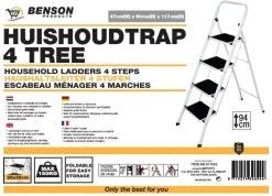 Benson Huishoudtrap 4 Treden - Anti Slip 15 Benson Huishoudtrap 4 Treden - Anti Slip -Schoonmaakproducten Winkel 1200x866