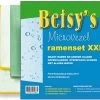 Betsy's Microvezel Ramenset XXL 40*40+70*50+40*40 Grijs -Schoonmaakproducten Winkel 1200x871
