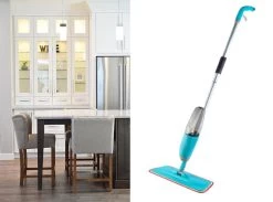 Merkloos Spray Mop - Schoonmaak Zwabber Vloermop Dweil Dweilstok Reiniger Met Steel & Microvezel Doek -Schoonmaakproducten Winkel 1200x888