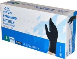 Intco Synguard Nitril Examination Gloves - 100 Stuks - Zwart - Poedervrij - Latex Vrij - Niet Steriel - Maat S -Schoonmaakproducten Winkel 1200x924 1