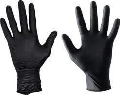 Handschoenen Wegwerp Nitril - Latex Vrij - Ongepoederd - Zwart - Maat L - 100 Stuks -Schoonmaakproducten Winkel 1200x949 3