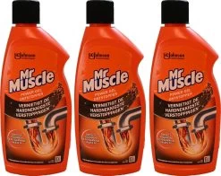 3x Mr. Muscle Power Gel Ontstopper 500 Ml