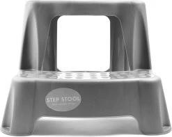 Grijs Kinderkrukje/opstapje Met 2 Treden 35 Cm - Keuken/badkamer Krukjes/opstapjes Voor Kinderen -Schoonmaakproducten Winkel 1200x955