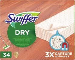 Swiffer Vloerdoekjes Houten Vloeren - Parket - Laminaat - 34 Stuks -Schoonmaakproducten Winkel 1200x968