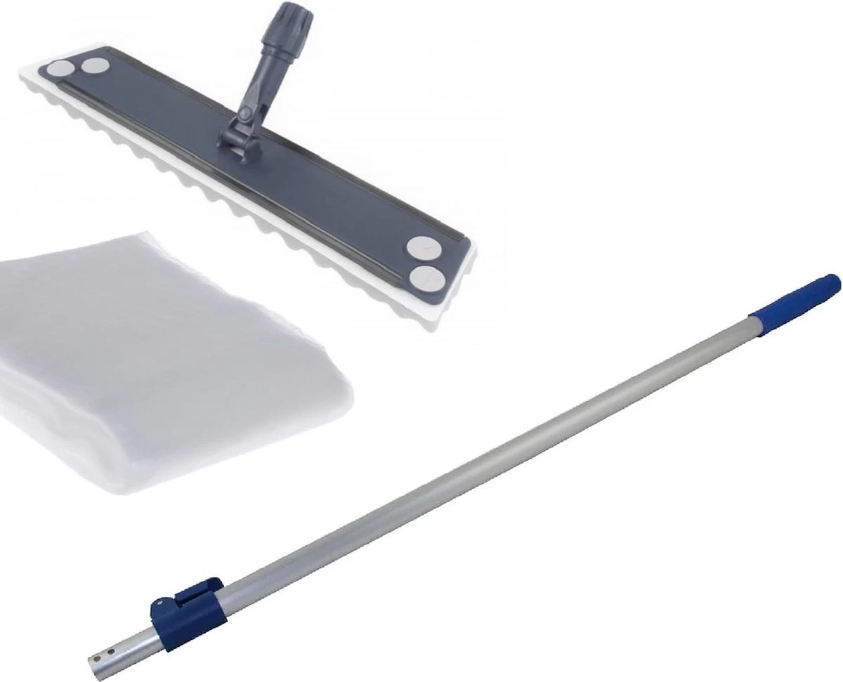 Merkloos Stofwisser Professioneel 58cm. Complete Set. Steel, Houder Met Schuim En 300 Stofwisdoeken. 3 Merkloos Stofwisser Professioneel 58cm. Complete Set. Steel, Houder Met Schuim En 300 Stofwisdoeken.