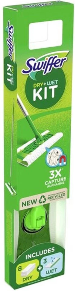 Swiffer Starterskit Vloerwisser Met 8 Stofdoeken En 3 Natte Doeken -Schoonmaakproducten Winkel 309x1200