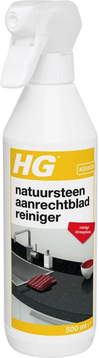 HG Natuurstenen Aanrechtbladreiniger - 500ml - Veilig In Gebruik - Streeploos Schoon - Dagelijkse Reiniging 3 HG Natuurstenen Aanrechtbladreiniger - 500ml - Veilig In Gebruik - Streeploos Schoon - Dagelijkse Reiniging