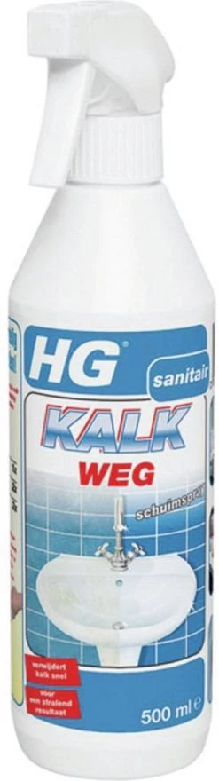 HG Kalkweg Schuimspray - 500ml - 100% Glans - Verwijdert En Voorkomt Kalk - Biologisch Afbreekbaar -Schoonmaakproducten Winkel 337x1200 1