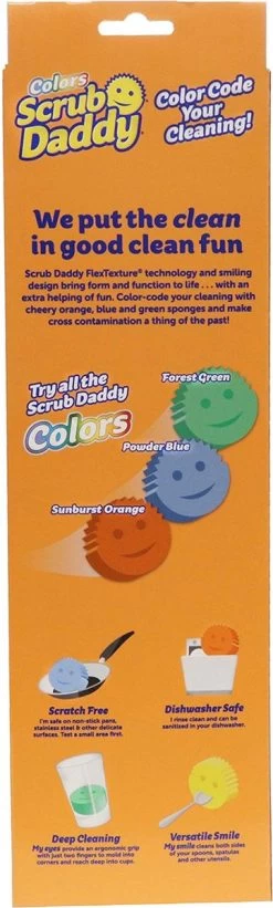 Scrub Daddy - Spons 3 Kleuren - Schoonmaak Spons -Schoonmaakproducten Winkel 361x1200
