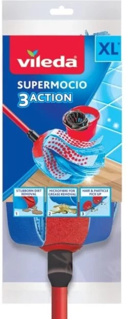 Vileda Super Mocio 3D Mop En Steel 31 Vileda Super Mocio 3D Mop En Steel -Schoonmaakproducten Winkel 475x1200 1