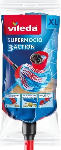 Vileda Super Mocio 3D Mop En Steel 35 Vileda Super Mocio 3D Mop En Steel -Schoonmaakproducten Winkel 489x1200