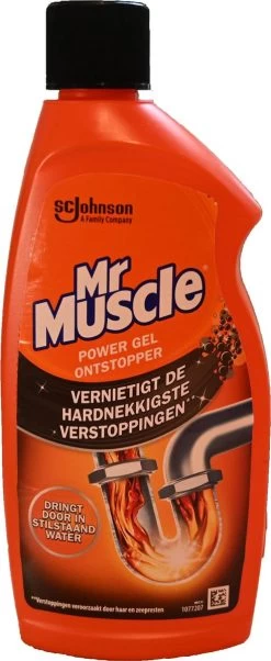 3x Mr. Muscle Power Gel Ontstopper 500 Ml -Schoonmaakproducten Winkel 492x1200