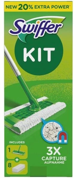 Swiffer Floor Dry Starterkit 18 Swiffer Floor Dry Starterkit -Schoonmaakproducten Winkel 504x1200