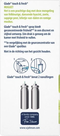 Glade By Brise Touch & Fresh Muguet Navulling - 2 Stuks -Schoonmaakproducten Winkel 527x1200