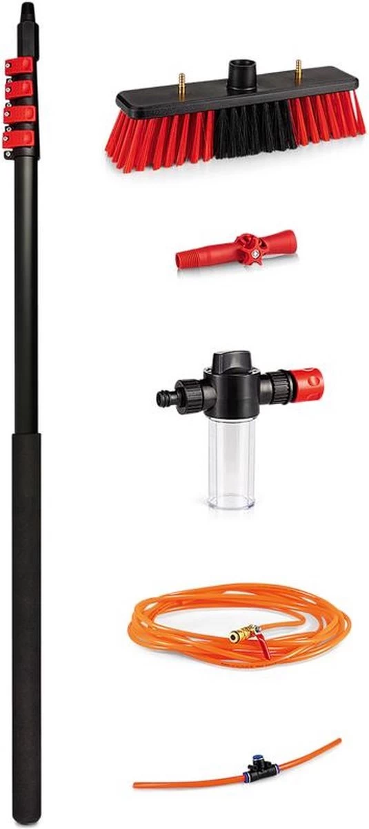 Merkloos Telescoopsteel Ramenwassen 4,6M - Met Borstel & Waterdoorvoer - Voor Ramen - Watertoevoer - Borstel 12 Merkloos Telescoopsteel Ramenwassen 4,6M - Met Borstel & Waterdoorvoer - Voor Ramen - Watertoevoer - Borstel - Afbeelding 10