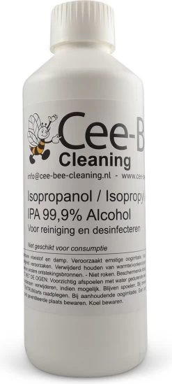 Cee-Bee Isopropanol | Isopropyl | IPA 99.9% Alcohol | 1000 Ml | 3 Flessen á 1 Liter | 3 Liter -Schoonmaakproducten Winkel 540x1200
