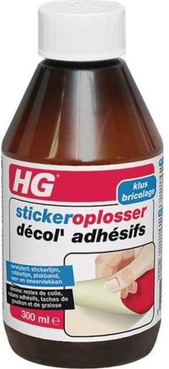 HG Stickerverwijderaar - 300ml - Eenvoudig In Gebruik - 100% Lijmrestenverwijdering -Schoonmaakproducten Winkel 550x1200