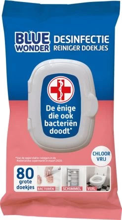 Blue Wonder Desinfectie Reinigingsdoekjes - 80 Stuks -Schoonmaakproducten Winkel 667x1200 5