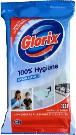 Glorix Doekjes Ocean - 100% Hygiene - 6 X 30 = 180 Vochtige Schoonmaakdoekjes -Schoonmaakproducten Winkel 682x1200 2