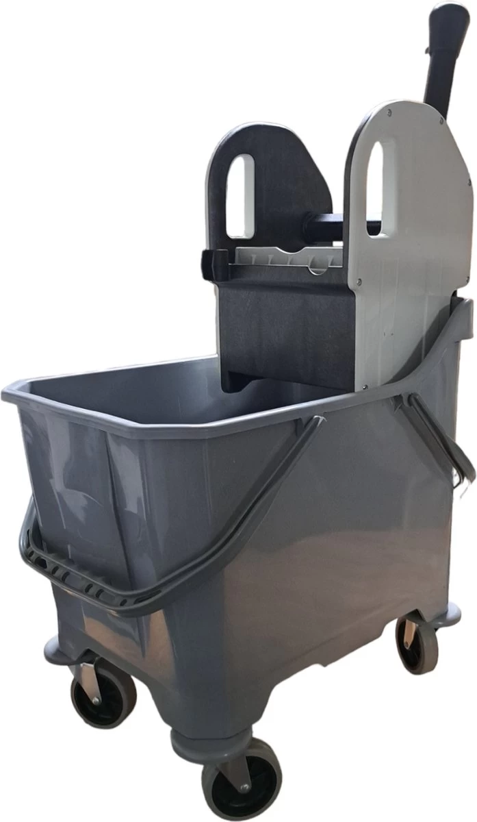 Mopwagen Enkel 25L Inclusief Wringpers Kunststof 3 Mopwagen Enkel 25L Inclusief Wringpers Kunststof