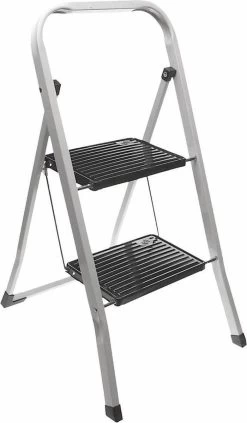 Excellent Houseware Inklapbare Keukentrap - 2 Treden - Tot 150kg - Metaal -Schoonmaakproducten Winkel 700x1200 1