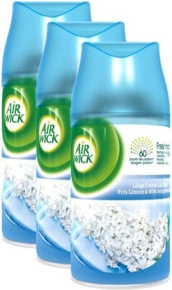 AIRWICK Freshmatic Automatische Spray Refill Frisse Linnen & Witte Bloemen Krimp - (3x250ml) -Schoonmaakproducten Winkel 712x1200